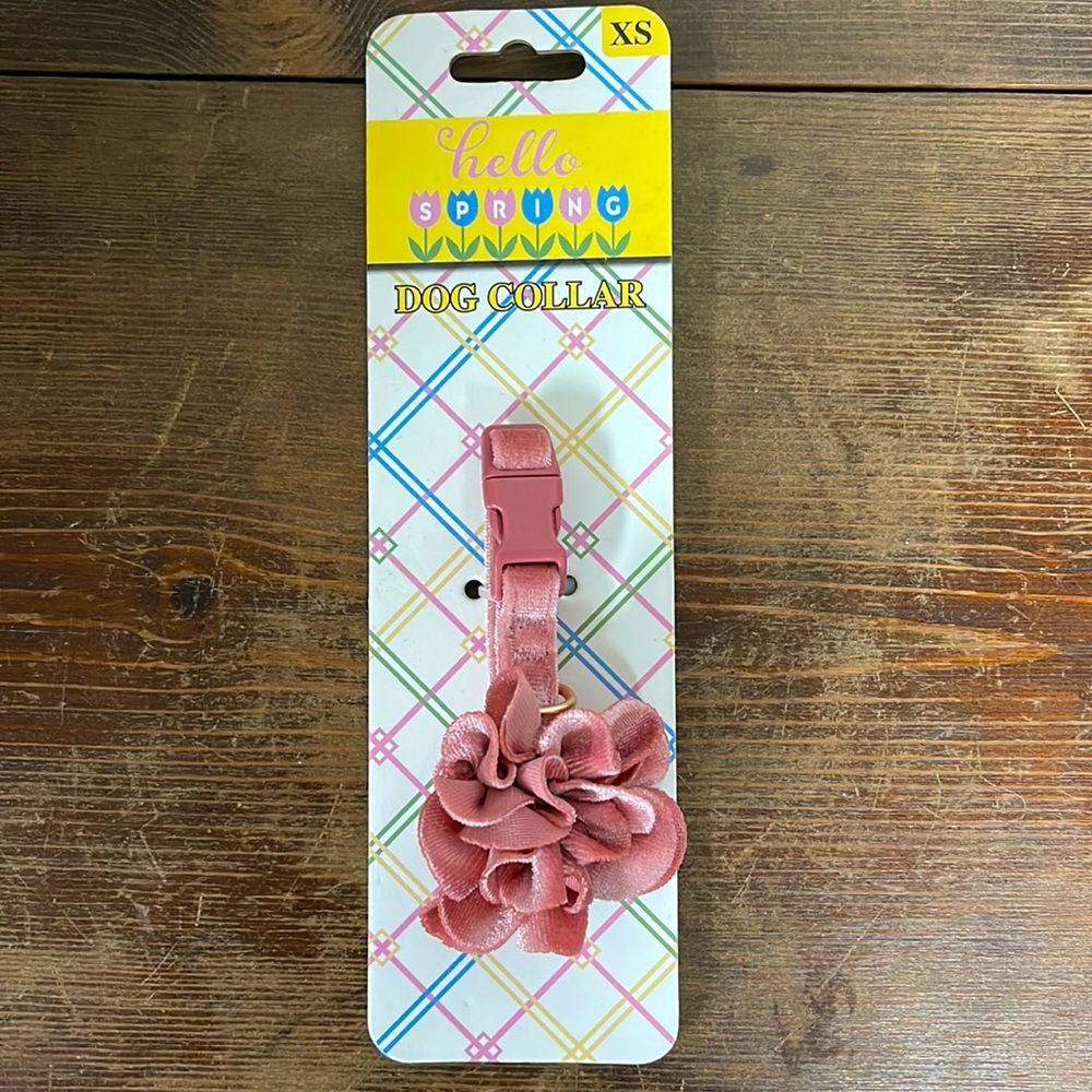 Hello Spring Dog Collar
